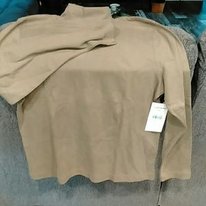 Mock turtle neck, long sleeve